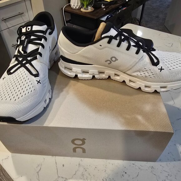 On Cloud X 4 Ivory Black Men's Athletic Shoes 3ME30040791 Size 13 Running Trail - Picture 3 of 11